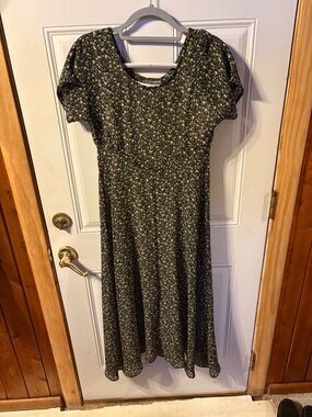 Vintage 90’s All That Jazz Floral Dress Cottagecore Grunge Made USA Small